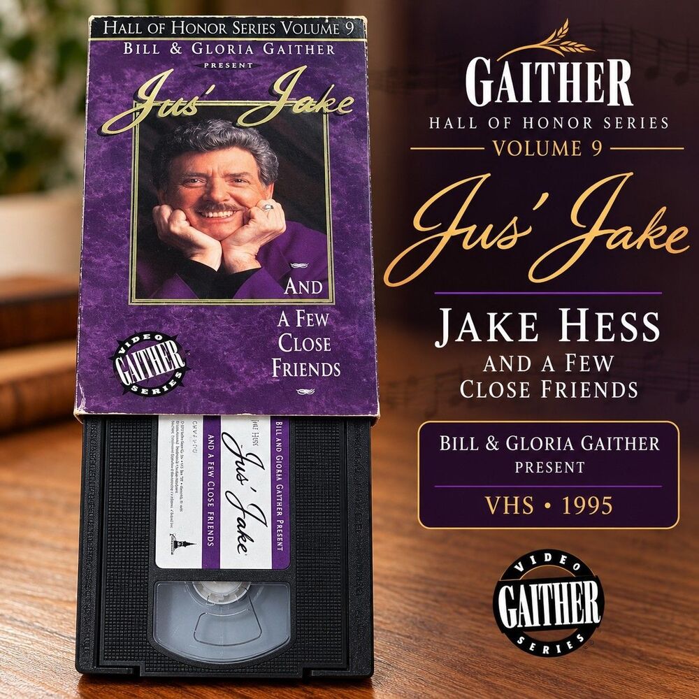 Jake Hess Jus' Jake & A Few Close Friends VHS 1995 Gaither Hall of Honor 9